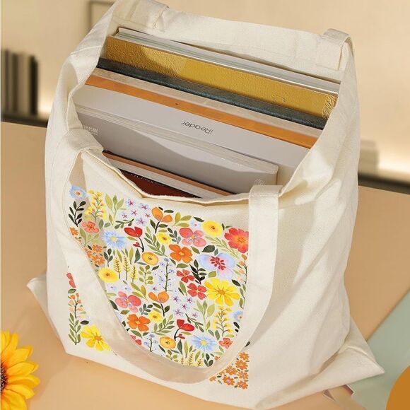 Printed canvas bag - Picture 4 of 4